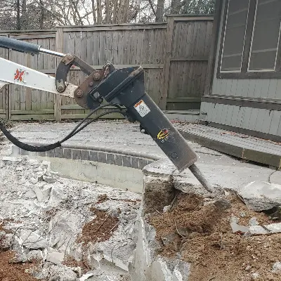 Breaker mini excavator skid steer concrete breaker in Newalla, Oklahoma