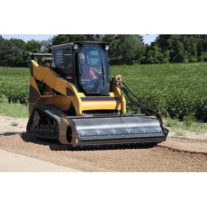 Vibratory roller packer 72 smooth drum concrete breaker in Newalla, Oklahoma